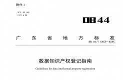 7月18日截止！廣東省地方標(biāo)準(zhǔn)《數(shù)據(jù)知識(shí)產(chǎn)權(quán)登記指南（送審稿）》征求意見