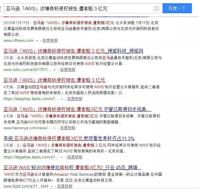 遭索賠 3 億元？亞馬遜「AWS」涉嫌商標(biāo)侵權(quán)被告