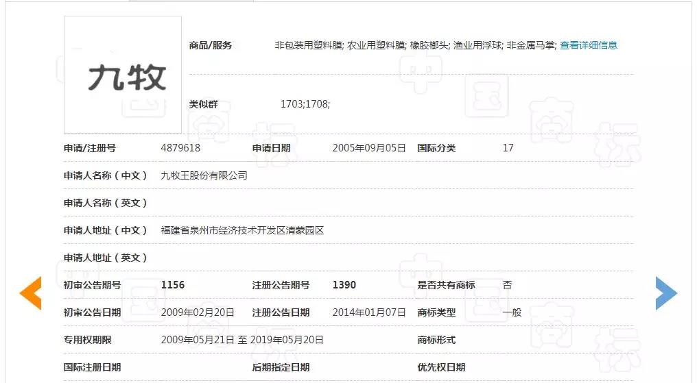 這件“九牧”商標(biāo)因連續(xù)三年不使用被撤銷(xiāo)
