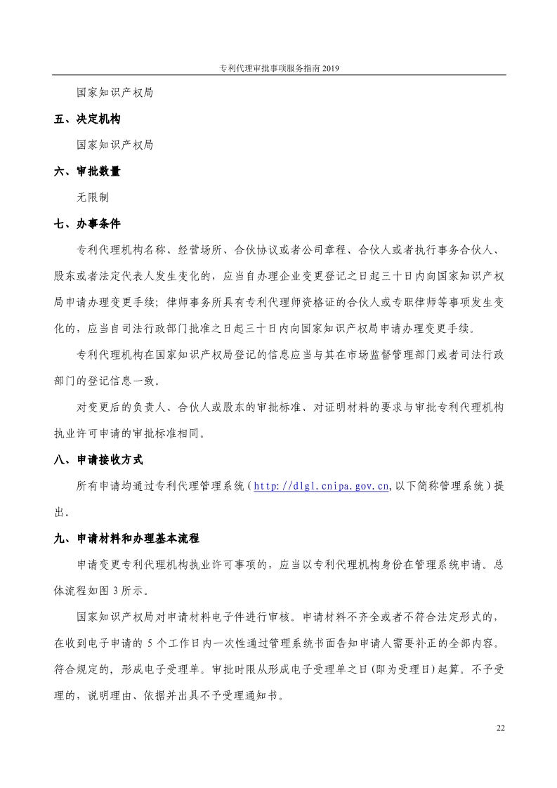 2019最新專利代理審批事項(xiàng)服務(wù)指南公布?。?.31起實(shí)施）