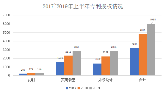 廣州市白云區(qū)2019年上半年專利數(shù)據(jù)分析報(bào)告