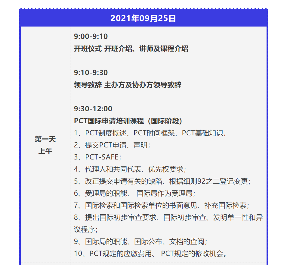 證書公布！2021年「涉外專利代理高級研修班【上海站】」來啦！