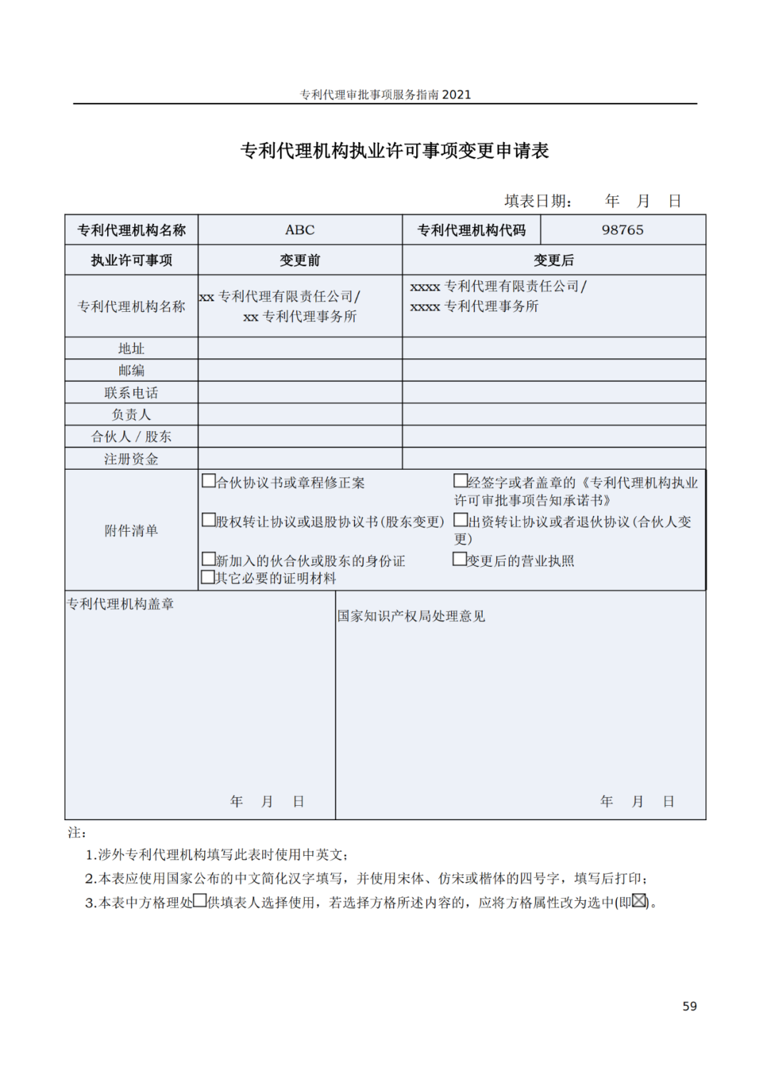 最新！2021年專利代理審批事項(xiàng)服務(wù)指南發(fā)布