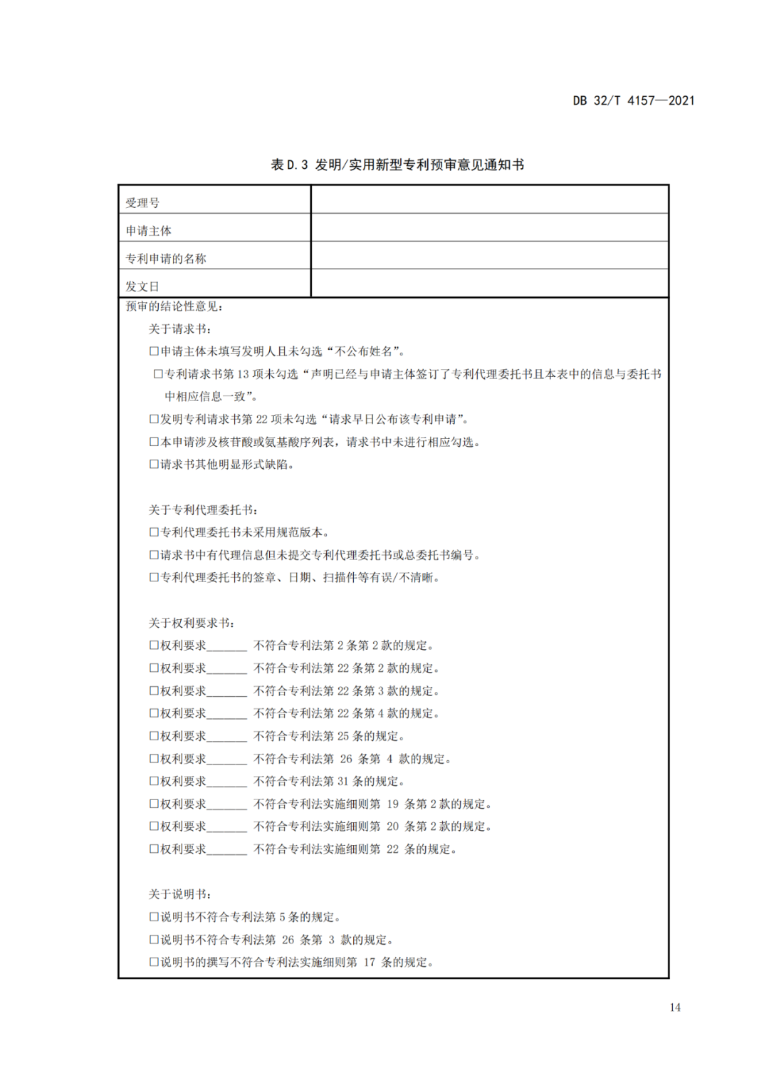 《專利申請預(yù)審規(guī)范》地方標(biāo)準(zhǔn)發(fā)布，將于2022.1.9日起實施！