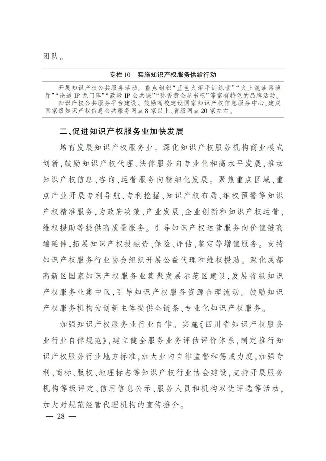 《四川省“十四五”知識產權保護和運用規(guī)劃》全文發(fā)布！