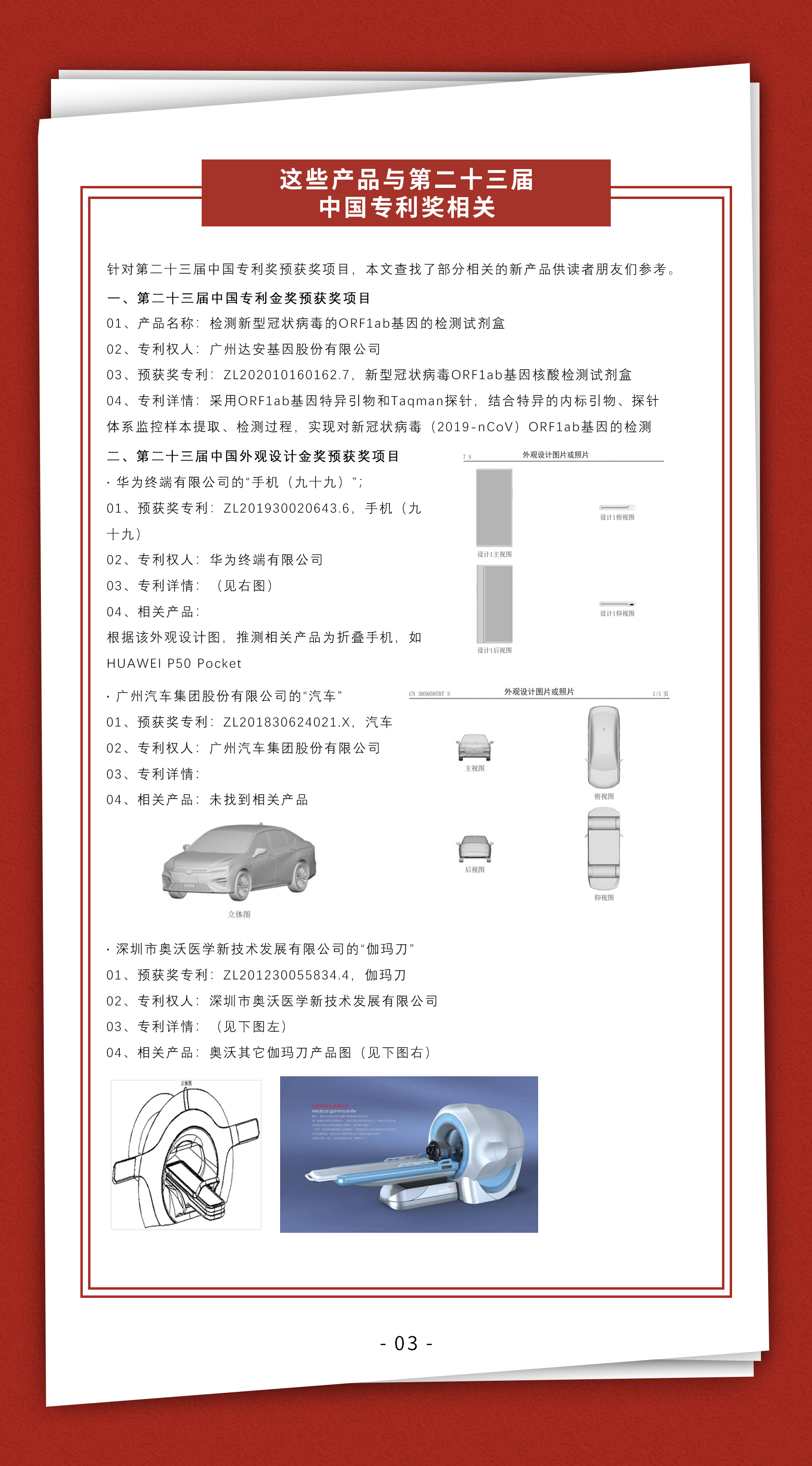 節(jié)日IP記 | 多角度分析與探究第23屆中國專利獎(jiǎng)?lì)A(yù)獲獎(jiǎng)項(xiàng)目