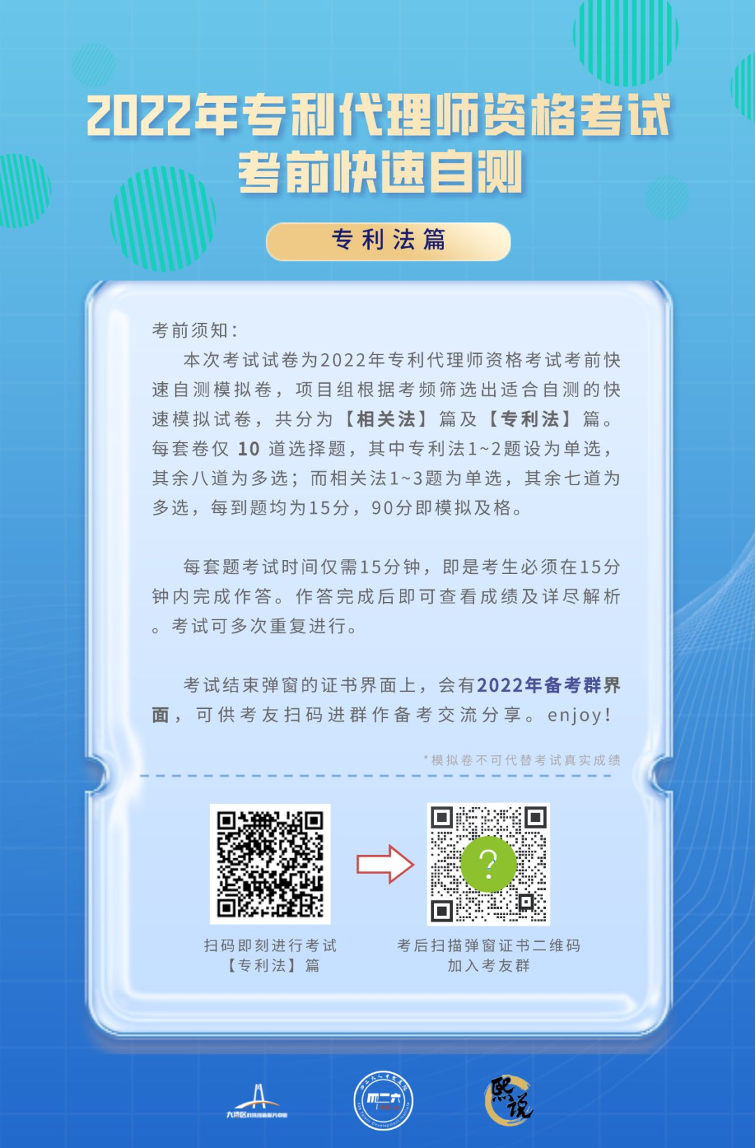 叮！請查收2022年專利代理師資格考試考前復(fù)習(xí)指南（三重福利大公開）