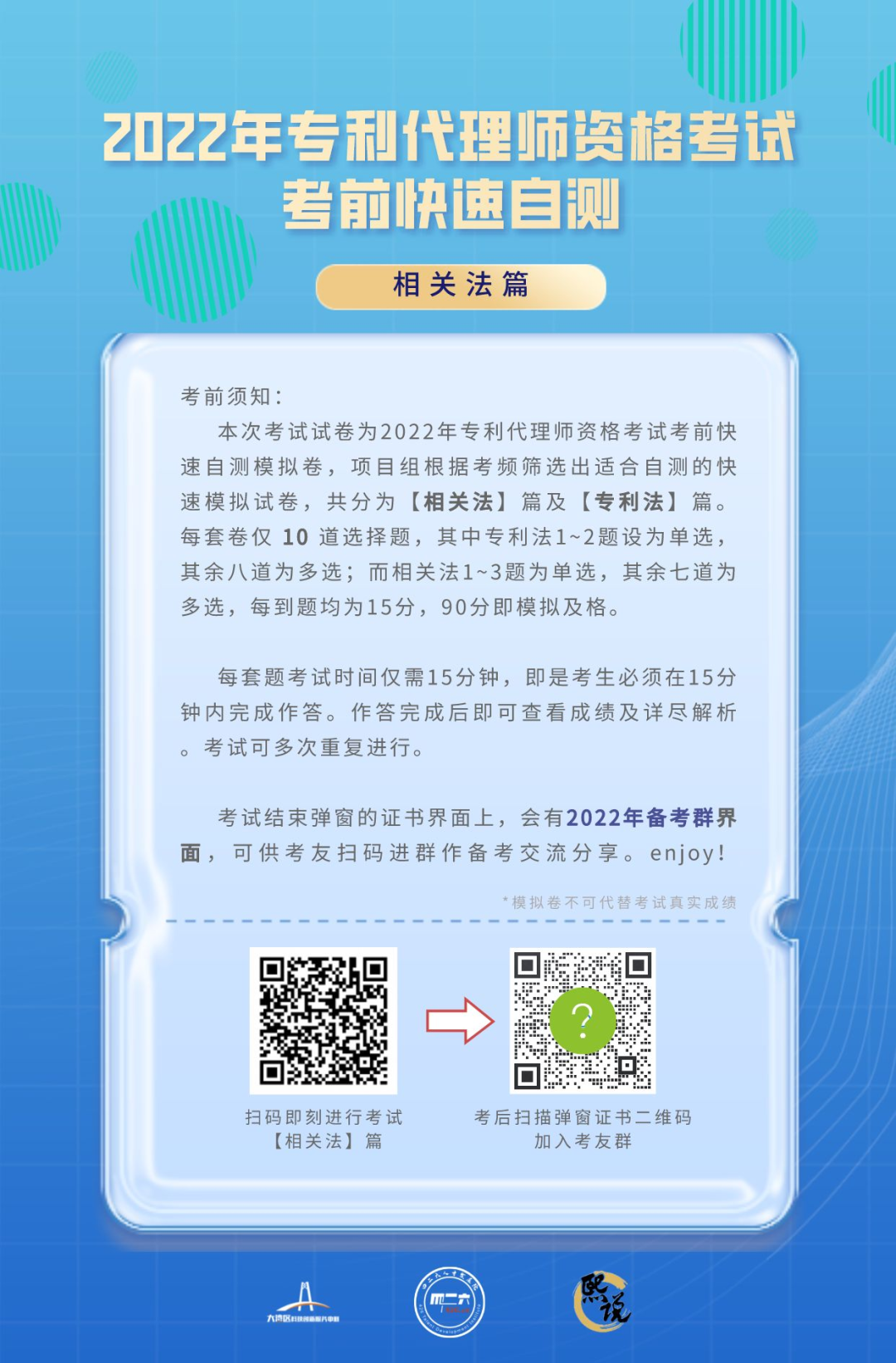 叮！請查收2022年專利代理師資格考試考前復(fù)習(xí)指南（三重福利大公開）