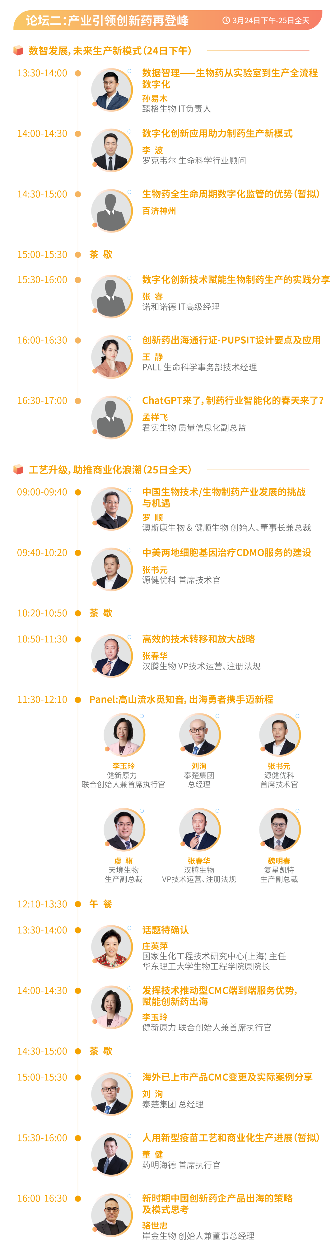 最新議程 | 聚焦創(chuàng)新出海 助推數(shù)智工藝發(fā)展！藥企、CRO/CDMO、資本和駐外使館等百余家企業(yè)參會