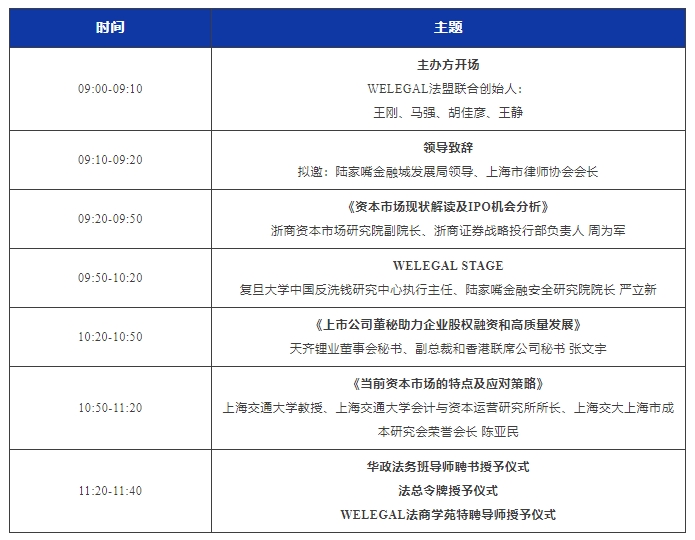 倒計時5天！資本運作與企業(yè)法治論壇暨2023WELEGAL法盟上海法商大會即將開幕