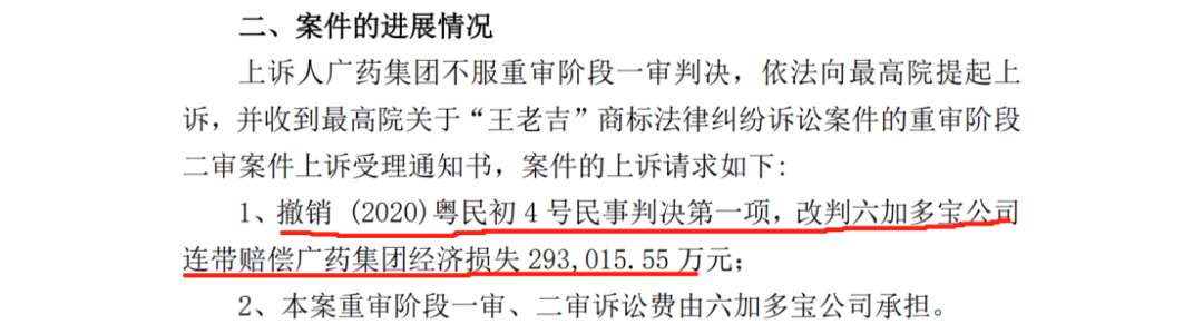 堅(jiān)持索賠29.3億！“王老吉”商標(biāo)之爭(zhēng)由最高院二審審理