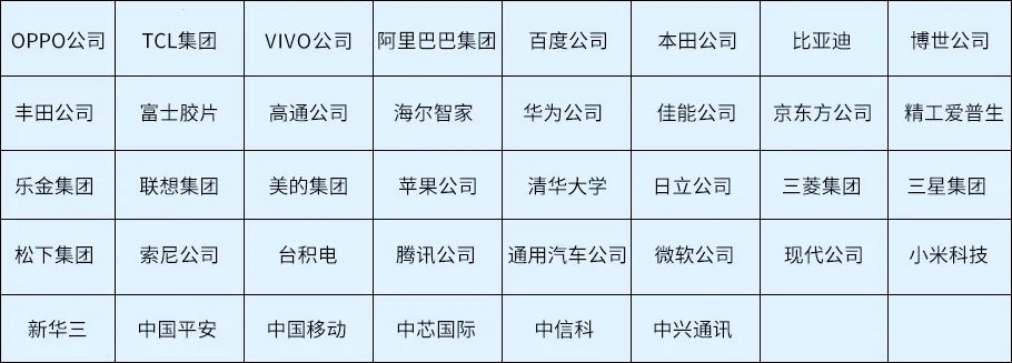 2023年度中國有效發(fā)明專利權(quán)利人排行榜