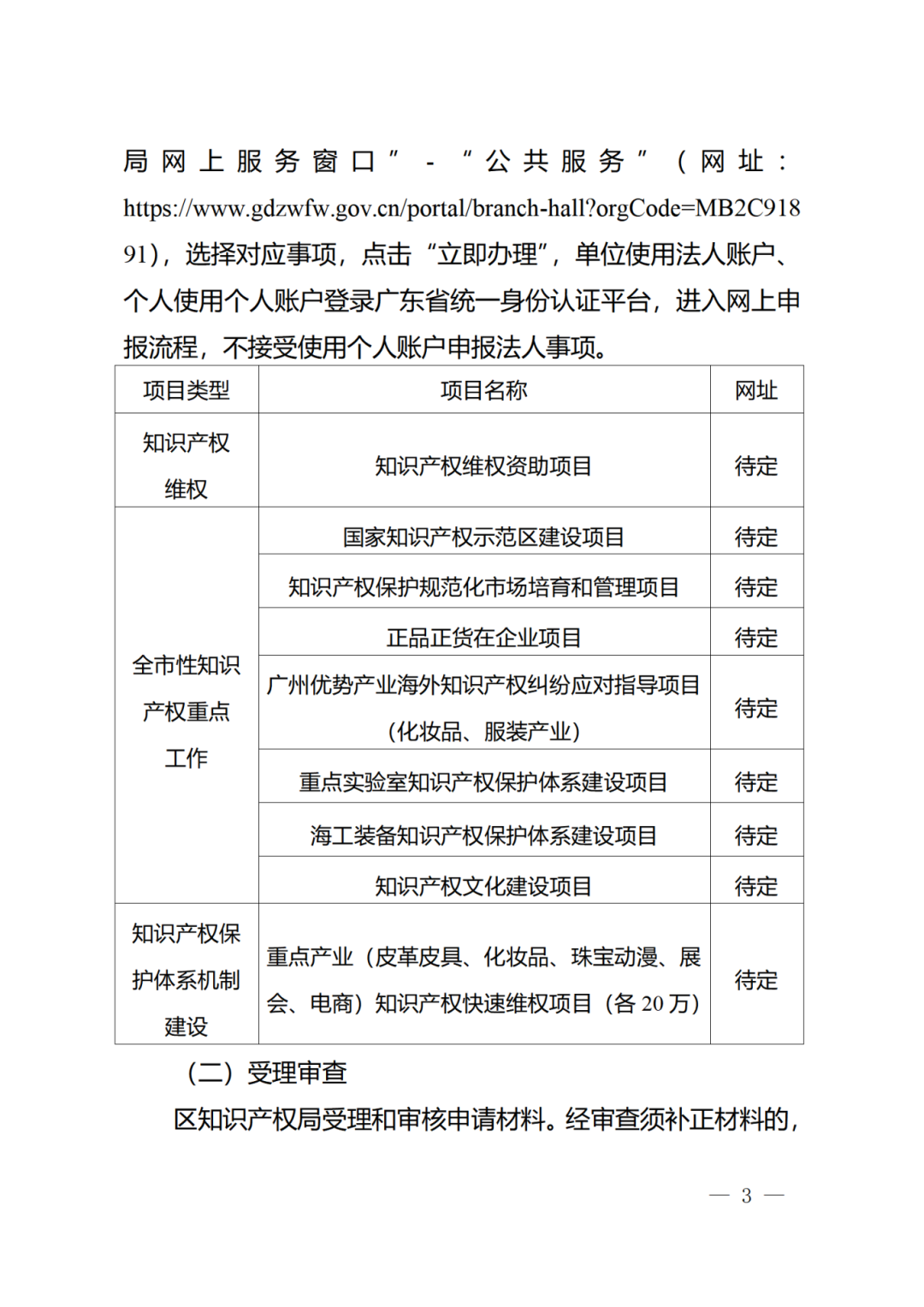 征求意見！《2024年度廣州市知識產(chǎn)權工作專項資金（發(fā)展資金）保護類項目申報指南》