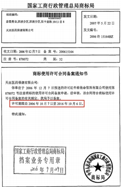 最新終審判決！立即停止銷售“紅牛維生素功能飲料”并賠償！