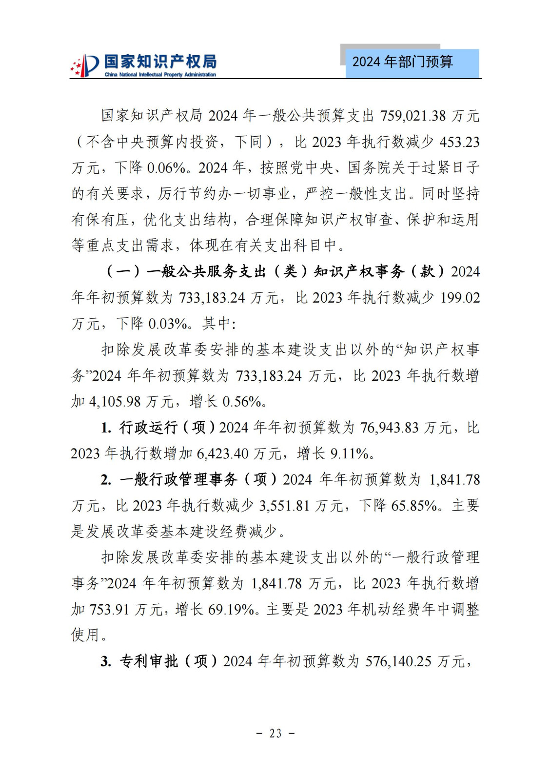 國知局：2024年專利審查費(fèi)預(yù)算50.6億元，績效指標(biāo)發(fā)明與實(shí)用新型新申請分類出案總量≥479萬件