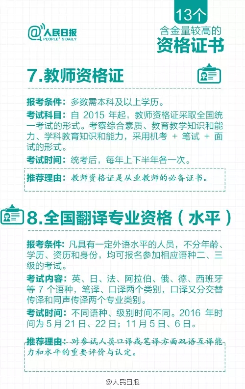 多項(xiàng)資格證取消后，剩下的這13個(gè)最值錢！