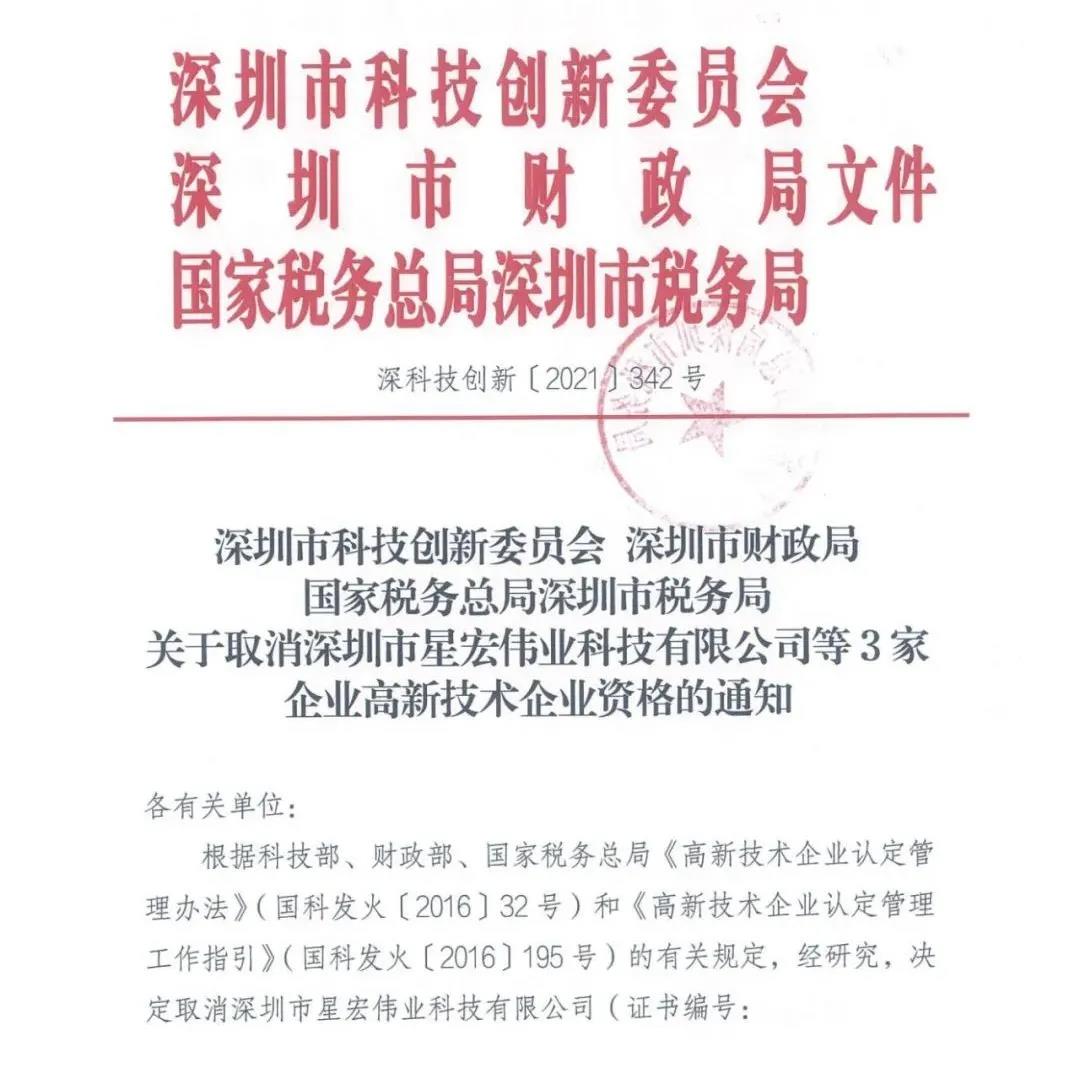 115家公司被取消企業(yè)高新技術(shù)資格，追繳5家公司已享受的稅收優(yōu)惠！