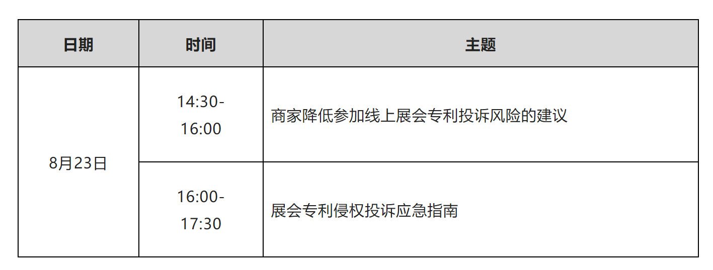 寫下你的留今日14:30直播！廣交會知識產權保護能力提升系列培訓班（四）邀您參加