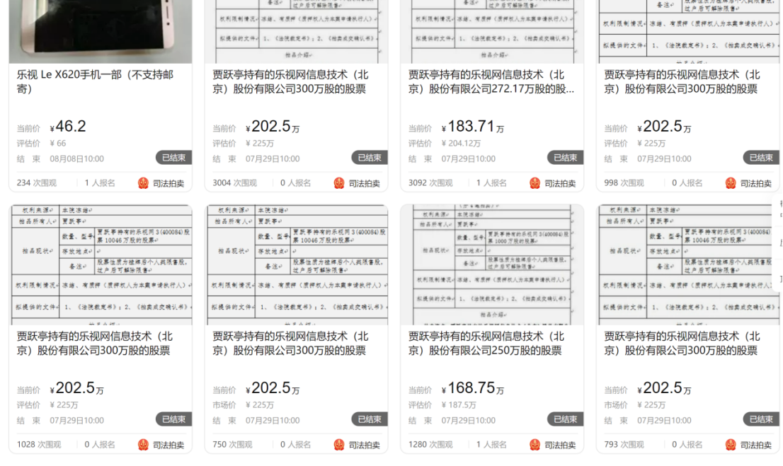 千人圍觀無(wú)人出價(jià)，908件商標(biāo)流拍背后的樂(lè)視還有什么底牌?